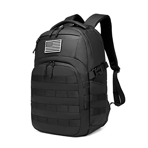 Image of Military tactical backpack, backpack for men black small tactical assault bag