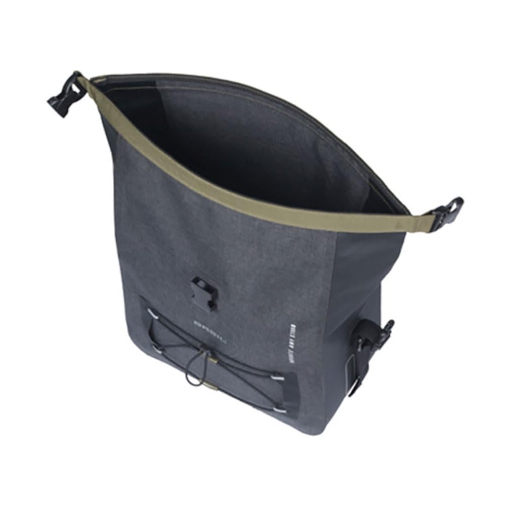 Basil Navigator Storm Gepäckträgertasche - MIK inkl. - Wasserdicht - Schwarz
