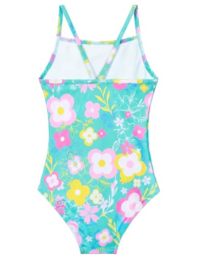 Image of Girls Swimsuits One-Piece Bathing Suits Multicolor Kids Sport Summer Beach Swimwear for 2-10 Years Old