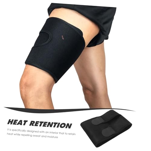 Faja muscular para muslo ajustable Vaguelly negra miniatura 3