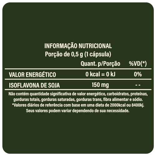 Isoflavona 150mg Reposição Hormonal 60 Caps Gérmen De Soja