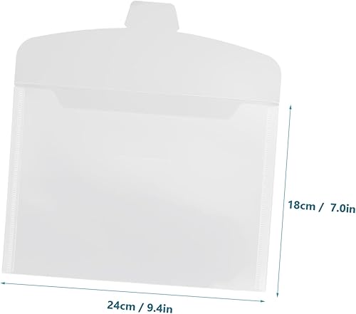 Miniatura 6 de Tofficu 40 bolsas de archivos con hebilla, carpetas de plástico A5, organizador de bolsillo, carpeta A6, carpeta de documentos, bolsas de viaje