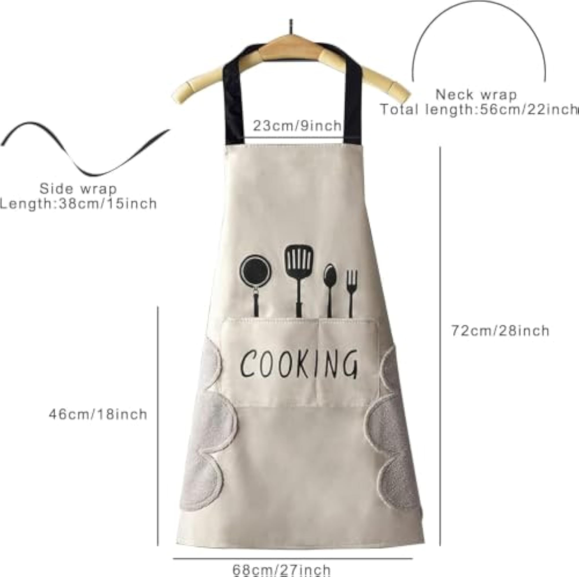 Darshik Waterproof Kitchen Apron for Women