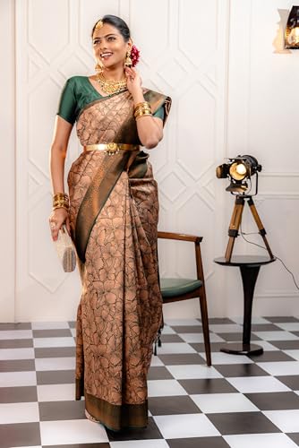 Image of Avantika Fashion Women's Kanjivaram Soft Silk Banarasi Sarees With Blouse Piece