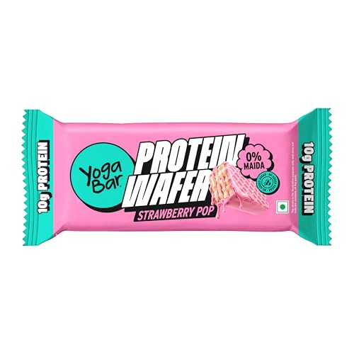 Image of Yogabar 10g Wafer Bar | Strawberry Punch
