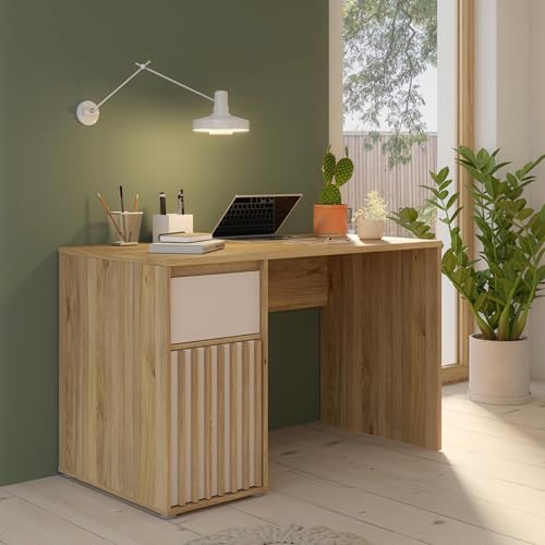 Forte ELISTON Schreibtisch 120, moderner Schreibtisch mit...