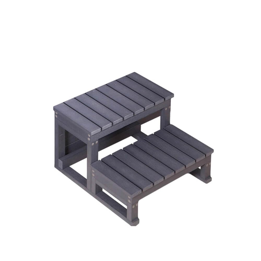 Home Deluxe - Escalier d'extérieur pour Spa MASI - Dimensions : 62 x 54 x 40 cm I Marches, escalier, accès au Spa