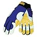 Tillman TrueFit Ultra Top Grain Goatskin Thinsulate Lined Cold Weather Gloves With Double Thumb, Elastic Cuff, Hook, Loop Closure, Rough Side Out Double Palm And Nylon Spandex Back Medium Gold Pearl