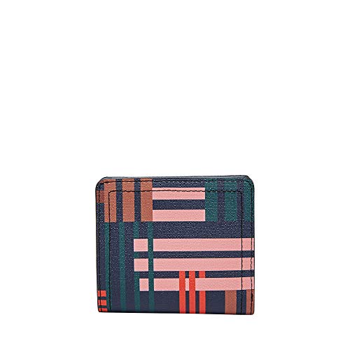 Fossil womens Logan Small Rfid Bifold Plaid wallets, Plaid, One Size US