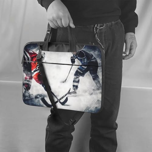 Maletín para portátil unisex 14 pulgadas con diseño hockey miniatura 2