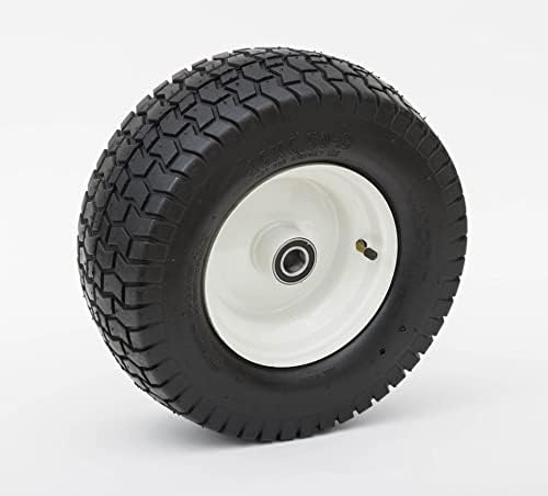 Lapp Wheels Pneumatic Replacement Wheel | 16 x 6.50-8 | Air Filled Tire for Wagon, Utility Cart | 1" Axle Bearing | 4" Hub Length
