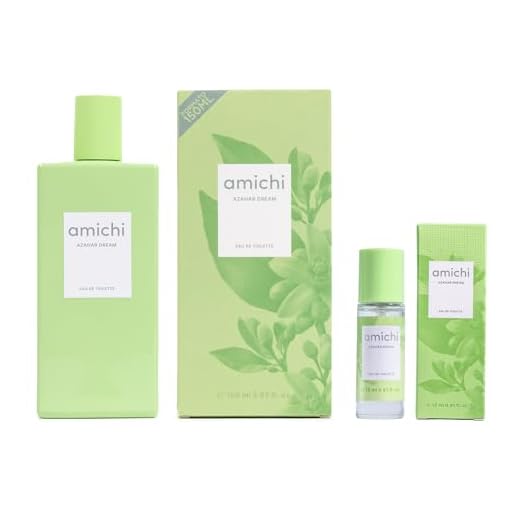 AMICHI - Azahar Dream Promoción 150 ml + 12 ml, Colonia Mujer, Pack 2 Productos, Perfume Formato Spray, Eau de Toilette Femenina, Agua Fresca, Fragancia Cítrica