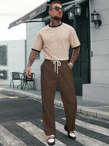 Image of TOPLOT Men's Casual Pant || Trouser for Men || Straight Leg Pant for Man (5267)