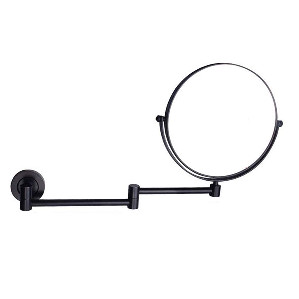 Miroir de maquillage mural de 8 pouces en laiton massif miroir rond luxe Nero zoom 10x