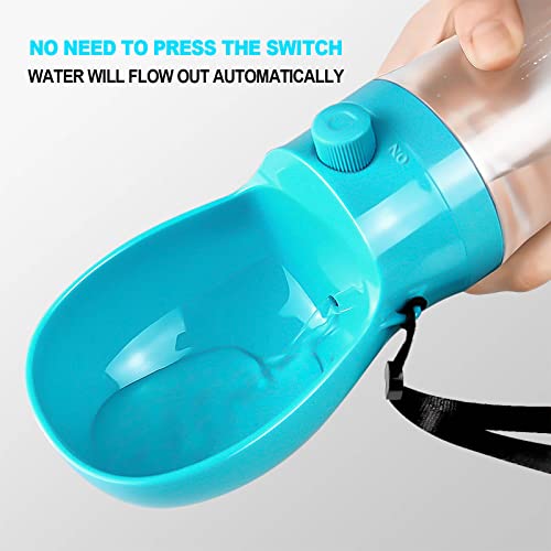 Dog Water Bottle Portable Dog Travel Water Bottles Dispenser, Pet Essentials Accessories for Hiking, Walking, 12 OZ Leak… - Image 3