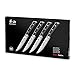 Cangshan S Series 1020359 German Steel Forged 4-Piece Steak Knife Set, 5-Inch Blade