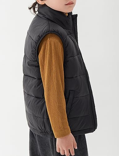 Happy Cherry Kids Winter Warm Puffer Vest Stand Collar Zip Sleeveless Jacket with Pockets3