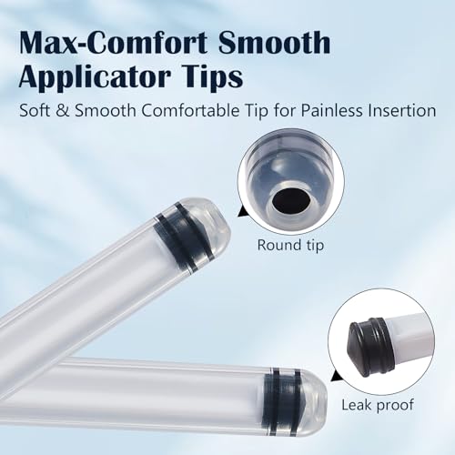 Image of 20 Pcs Disposable Vaginial Cream Applicator, with Dosage Markings Fit to Most Lub, Cream, or Gels