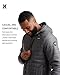 Hurley Mens Puffer Jacket - Lightweight Packable Insulated Winter Coat for Men - Weather Resistant Quilted Outdoor Jacket, Size X-Large, Iron Grey