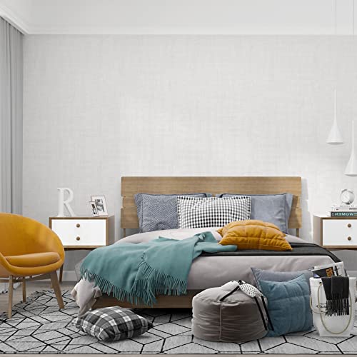 24" X 394" Cream Peel And Stick White Wallpaper Grassweave Thick Removable Modern Beige Grasscloth Linen Textured Wallpaper Contact Paper For Walls Cabinets Bedroom Counter Top Liners Fireplace #TOP5