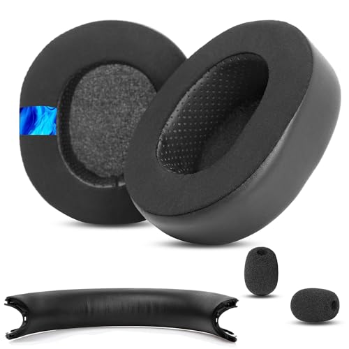 HTINDUSTRY Ohrpolster & Kopfband Ersatz Kompatibel mit Microsoft Xbox Stereo 20th Anniversary Special Edition Wireless Headset Ohrpolster mit weicherem Protein Leder/Memory Schaumstoff