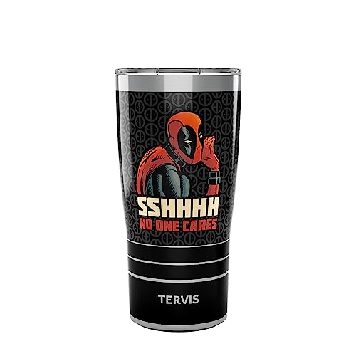 Tervis Marvel Deadpool Shhh No One Cares Insulated Tumbler, Stainless Steel