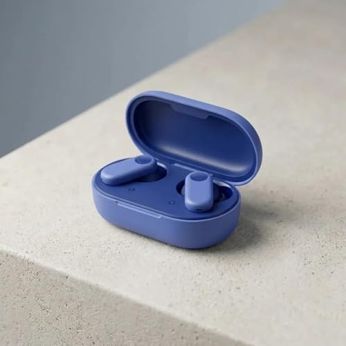 Image of One Plus 2R Wireless Earbuds for Men & Women | ABS Plastic Bluetooth Earbuds with Touch Controls Deep Bass Stable Connection and Charging Case | Compact Audio Earphones (2, Blue)