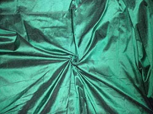 Soie Dupioni vert indien 137 cm | Tissu noble au mètre