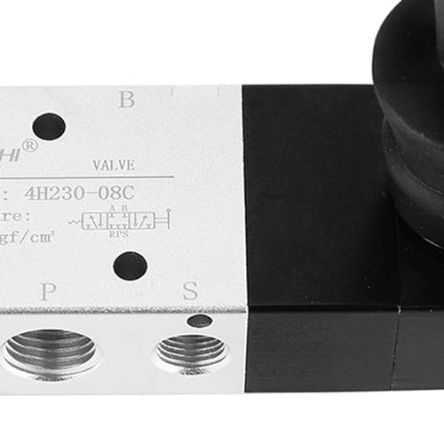 5-Drożny 3-Drogowy Pneumatyczny Ręczny Zawór Dźwigniowy G1 / 4 "Wlotowy Zawór Elektromagnetyczny Ze Stopu Aluminium Ręczne Sterowane Zawory Push-Pull (4H230-08)