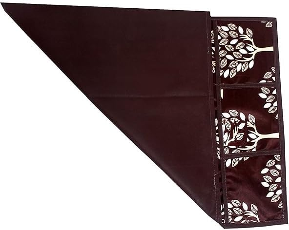 Image of REVEXO Set of 1Pc Polyester Fridge Top Cover with 6 Utility Pockets + 4Pc Fridge Mats + 2Pc Handle Cover -REV -203