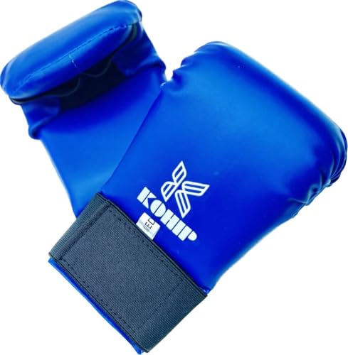 Image of Kohip Unisex Karate Gloves Padded, Boxing Training Gloves, Karate Training Gloves (Blue, Medium)