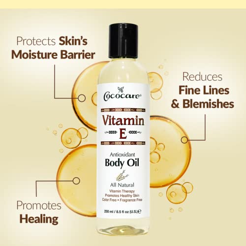 Cococare All Natural Vitamin E Antioxidant Body Oil- Vitamin Therapy For All Skin Types (2 Pack) #TOP2