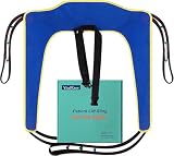 Toileting Sling with Torso Belt — Open-Bottom Commode Transfer Sling for Single Caregiver Use, Fits Hoyer...