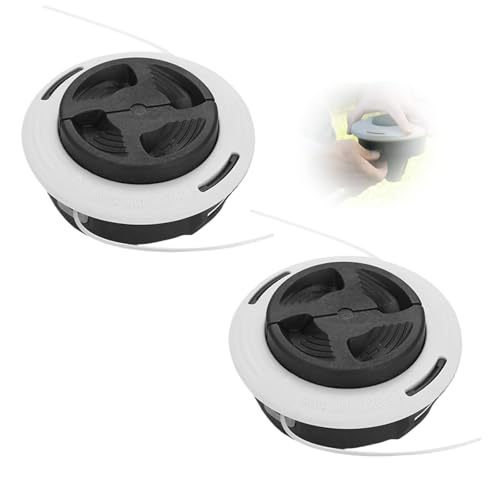 LZEXIN Trimmer Head for Stihl Autocut C26-2 FS 55/56/70/90/94/91/100/111/130/130T/131/240 4002 710 2137 460TC-EM Brushcutter Bump Feed Brush Cutter Head Spool Auto Cut Strimmer Head (2pcs)