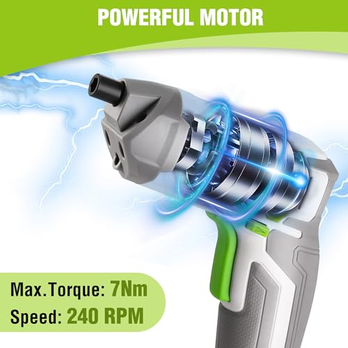 WORKPRO Powerful 3.6V Cordless Eccentric Electric Screwdriver Set with 240 RPM 7Nm High-Torque Motor | Versatile Mini Drill with 24-Piece Bit Set | Perfect for DIY Projects and Home Repairs 7 WORKPRO Powerful 3.6V Cordless Eccentric Electric Screwdriver Set with 240 RPM 7Nm High-Torque Motor | Versatile Mini Drill with 24-Piece Bit Set | Perfect for DIY Projects and Home Repairs - Image 7