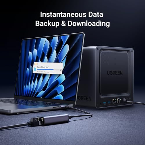 UGREEN USB C Ethernet Adapter, 2.5Gbps High-Speed Network Adapter for Gaming, RJ45 Gigabit LAN Adaptor, Compatible with Thunderbolt 3 Mac, Windows, MacOS, iOS, Tablet, iPad, iPhone 15 Pro