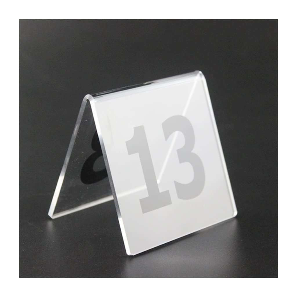 Akrylowe numery stołów, stojaki na etykiety, stojaki sekwencyjne, tabliczki znamionowe, do kawiarni, restauracji hotelowych, znaków hotelowych 20 szt.(1 to 20,Black)