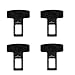 Price comparison product image Seat Belt Clips Car Trim Accessories, Retainer Locking-Clip, Seat Belt Adjuster for Kids, Comfortable Clips are a Must-Have for Your car Trim Seat Belt Clips Car Trim Accessories(4 Pcs Black Diamond)