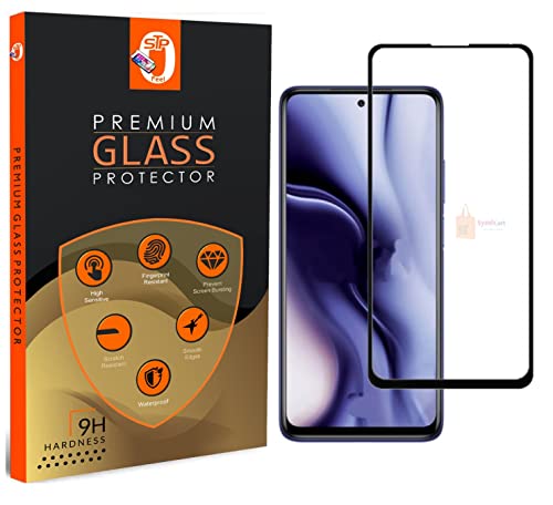 Image of STP� Tempered Glass 11D Screen Protector Guard Compatible For Xiamoin11i (Black, Pack of 1) Edge to Edge Coverage with Easy Installation Kit