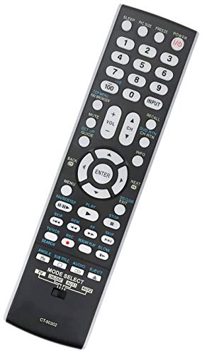 Ct-90302 Remote Control Replacement For Toshiba Tv 22Av500 22Av500U 37Cv510U 40G300U3 32Rv530U 42Rv530 42Rv530U 55G300 55G300U Ct-90302 Lcd Led #TOP1