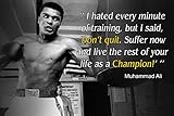 Muhammad Ali Poster Quote Boxing Black History Month Posters Sports Quotes Decorations Growth...