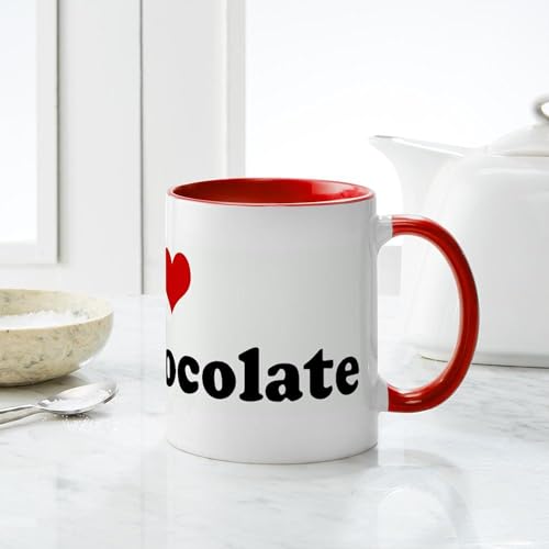 Taza de cerámica 11 oz I Love Hot Chocolate miniatura 6