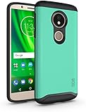 TUDIA Motorola Moto G6 Play Funda, Caja Protectora Merge Tarea Pesada Protección Extreme de Doble Capa para Motorola Moto G6 Play (Menta)