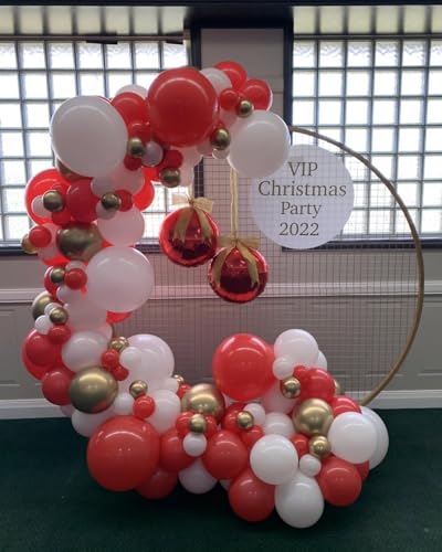 Image of KBZVNAF Red and White Latex Balloons - 60 Pack 12 inch Red White Confetti Party Balloons for Birthday, Baby Shower, Wedding, Christmas, Valentine's Day Party Decorations