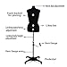 BHD BEAUTY Black 13 Dials Female Fabric Adjustable Mannequin Dress Form for Sewing, Mannequin Body Torso with Tri-Pod Stand, Up to 70