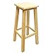 Taburete Alto de Barra Bar y Cocina de Madera Cuadrada 69 cm