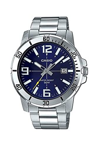 La mejor comparación de Reloj Caballero los 10 mejores. 46 Casio MTP-VD01D-2BV Men's Enticer Stainless Steel Blue Dial Casual Analog Sporty Watch