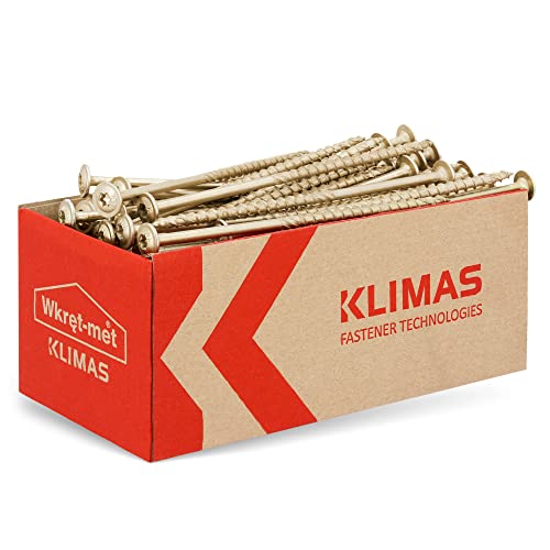 KLIMAS, viti per legno Torx, 6,0 x 140 mm, 50