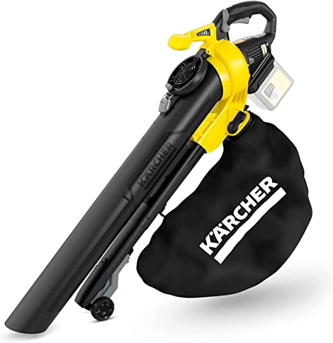 Kärcher 36 V Soplador aspirador BLV 36-240 Battery, función de trituración, velocidad de aire: 240 km/h, volumen de bolsa: 45 l, peso: 4,2 kg, compatible con batería 36 V Kärcher, batería no incl.