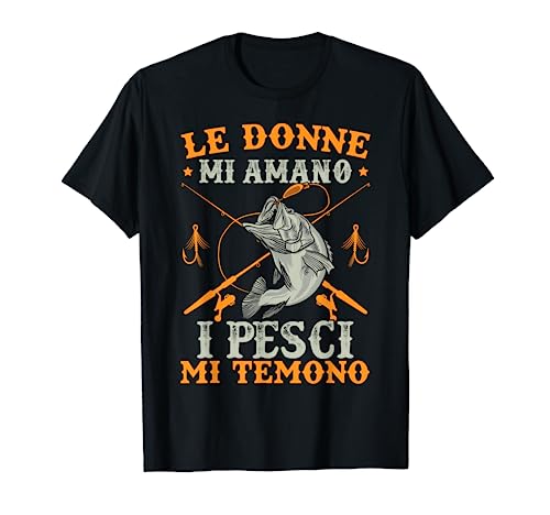 Divertente Design Da Pesca per Pescatori E Pescatore Maglietta